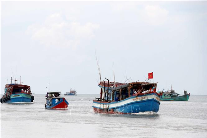 Trong ảnh: Hoạt động giao thương, mua bán hầu hết đều diễn ra bên ngoài cửa biển. Ảnh: Thế Anh-TTXVN