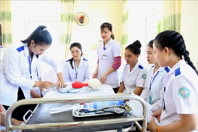Trường Cao đẳng Y tế Hà Tĩnh đào tạo gần  học sinh sinh viên - Ảnh  chuyên đề - Thông tấn xã Việt Nam (TTXVN)