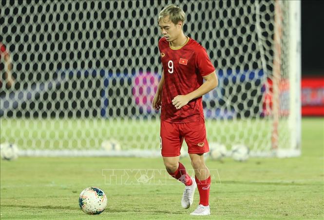 Tiền đạo Nguyễn Văn Toàn. Ảnh: Hoàng Linh - TTXVN