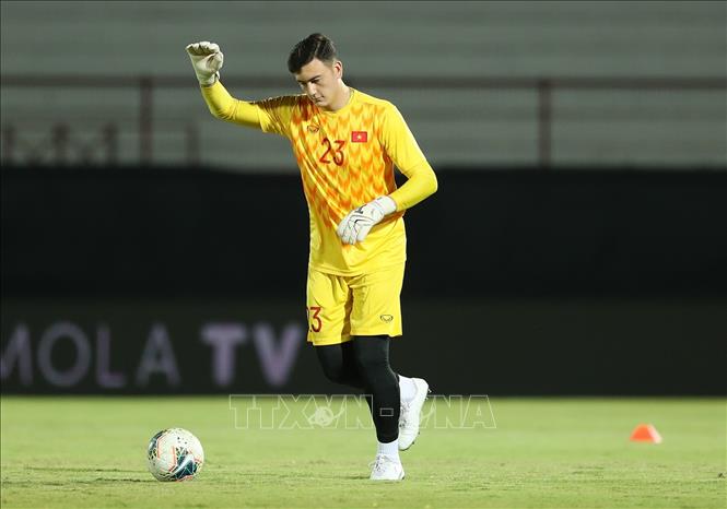 Thủ môn Đặng Văn Lâm. Ảnh: Hoàng Linh - TTXVN