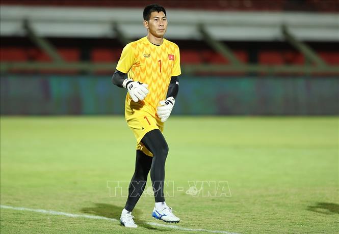 Thủ môn Nguyễn Tuấn Mạnh. Ảnh: Hoàng Linh - TTXVN