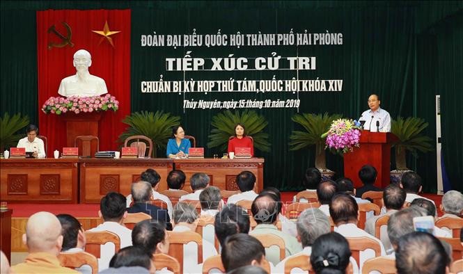 Trong ảnh: Thủ tướng Nguyễn Xuân Phúc phát biểu. Ảnh: Doãn Tấn - TTXVN