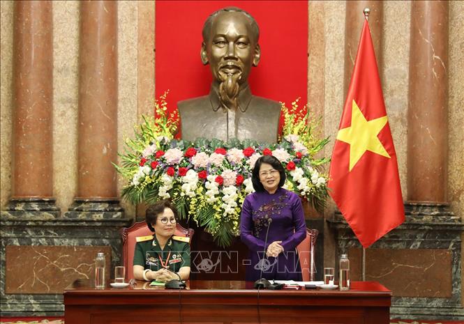 Trong ảnh: Phó Chủ tịch nước Đặng Thị Ngọc Thịnh phát biểu. Ảnh: Lâm khánh – TTXVN
