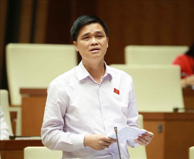 Trong ảnh: Đại biểu Quốc hội Thành phố Hà Nội Ngọ Duy Hiểu phát biểu ý kiến. Ảnh: Doãn Tấn - TTXVN