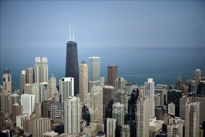 Trong ảnh: Quang cảnh thành phố Chicago, Illinois, Mỹ. Ảnh: AFP/ TTXVN