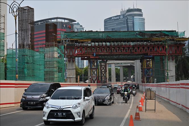Trong ảnh: Quang cảnh đường phố tại Jakarta, Indonesia, ngày 5/11/2019. Ảnh: AFP/ TTXVN