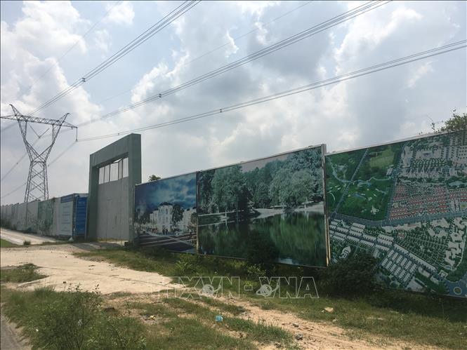 Trong ảnh: Dự án 43 ha Khu đô thị-Thương mại-Dịch vụ Tân Phú, phường Hòa Phú, thành phố Thủ Dầu Một. Ảnh: Nguyễn Văn Việt - TTXVN
