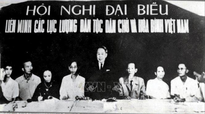 Trong ảnh: Luật sư, Chủ tịch Trịnh Đình Thảo phát biểu tại Hội nghị Đại biểu Liên minh các lực lượng dân tộc dân chủ và hòa bình Việt Nam, năm 1968. Ảnh: Tư liệu/TTXVN phát