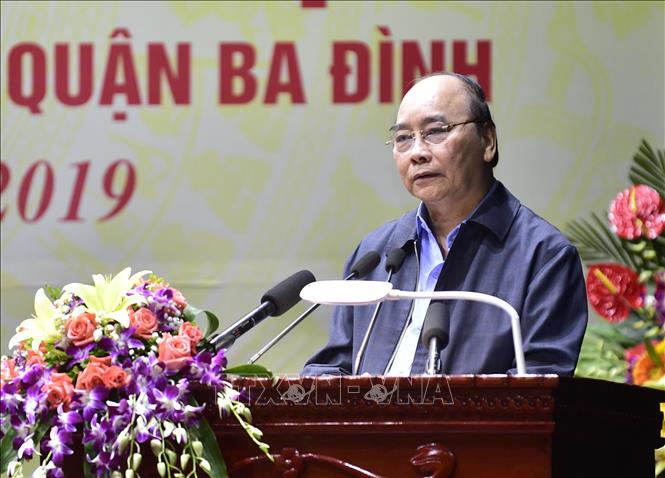 Trong ảnh: Thủ tướng Nguyễn Xuân Phúc phát biểu. Ảnh: Thống Nhất - TTXVN 
