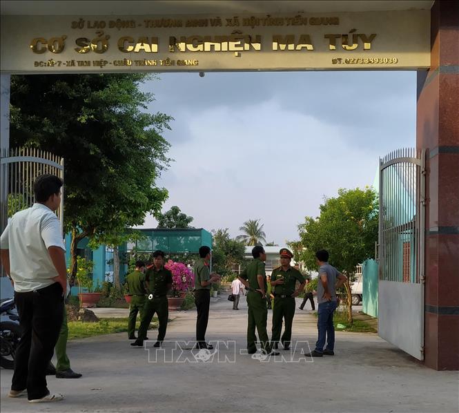 Trong ảnh: Cơ sở cai nghiện ma túy nơi các học viên bỏ trốn. Ảnh: Nam Thai - TTXVN