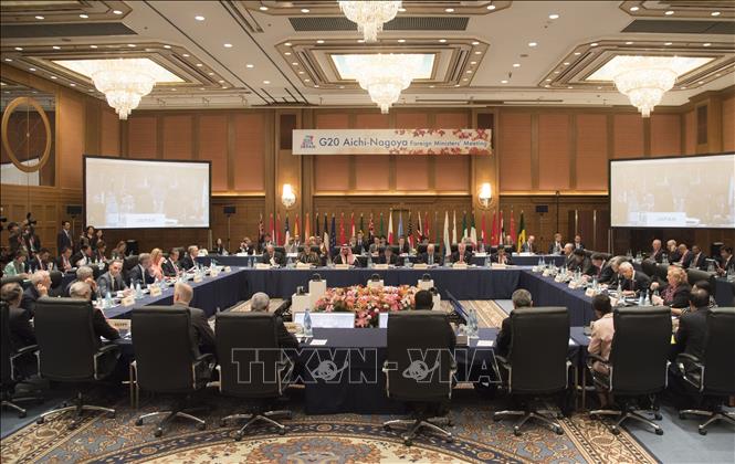 Toàn cảnh Hội nghị Bộ trưởng Ngoại giao G20 ở Nagoya. Ảnh: Thành Hữu - TTXVN