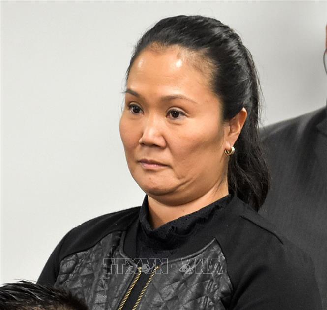 Trong ảnh (tư liệu): Cựu lãnh đạo đối lập Peru Keiko Fujimori tại phiên tòa ở Lima ngày 31/10/2018. Ảnh: AFP/TTXVN