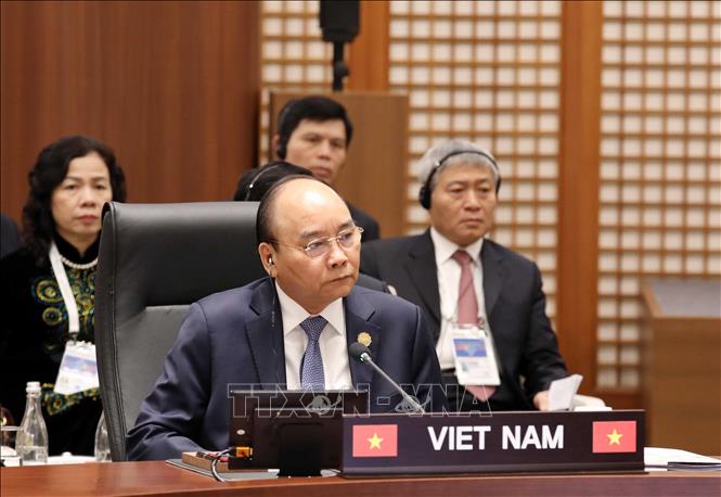 Trong ảnh: Thủ tướng Nguyễn Xuân Phúc tại Hội nghị Cấp cao Mekong - Hàn Quốc lần thứ nhất. Ảnh: Thống Nhất – TTXVN