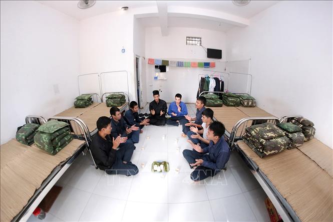 Trong ảnh: Một phòng ở gọn gàng, ngăn nắp của các học viên tại Cơ sở điều trị nghiện ma túy tỉnh Hưng Yên. Ảnh: Anh Tuấn – TTXVN