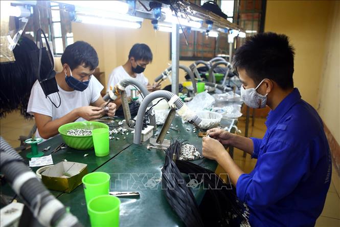 Trong ảnh: Các hoạt động lao động trị liệu cho các học viên tại Cơ sở điều trị nghiện ma túy tỉnh Hưng Yên. Ảnh: Anh Tuấn – TTXVN