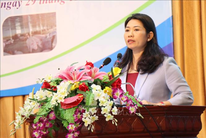 Trong ảnh: Đại biểu tỉnh Bắc Ninh phát biểu tham luận tại Diễn đàn. Ảnh: Thanh Thương – TTXVN