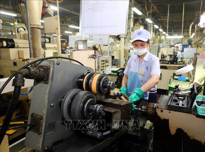 Photo: The Japan-invested MTEX Vietnam Co. Ltd. at Tan Thuan EPZ. VNA Photo: Danh Lam