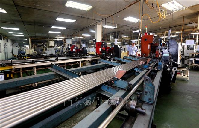Photo: The Japan-invested MTEX Vietnam Co. Ltd. at Tan Thuan EPZ. VNA Photo: Danh Lam