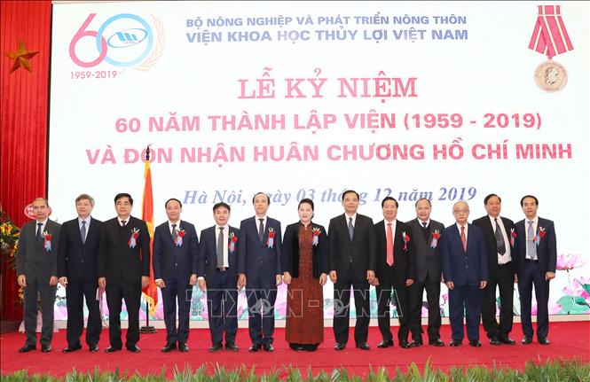 Trong ảnh: Chủ tịch Quốc hội Nguyễn Thị Kim Ngân và các đại biểu tại lễ kỷ niệm. Ảnh: Trọng Đức - TTXVN