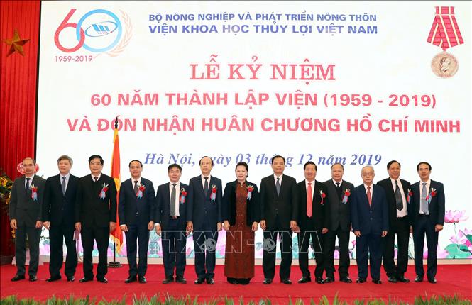 Trong ảnh: Chủ tịch Quốc hội Nguyễn Thị Kim Ngân và các đại biểu tại lễ kỷ niệm. Ảnh: Trọng Đức - TTXVN