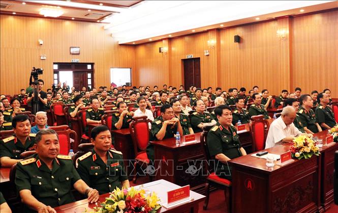 Trong ảnh: Đông đảo các tướng lĩnh, sĩ quan là lãnh đạo, nguyên lãnh đạo Tổng cục Chính trị Quân đội Nhân dân Việt Nam tham dự. Ảnh: Xuân Khu-TTXVN