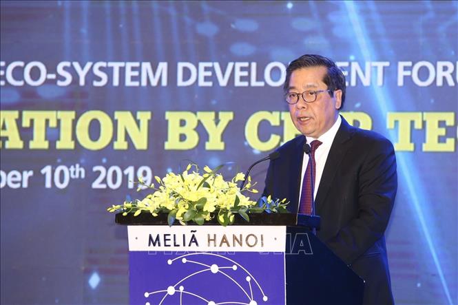 Trong ảnh: Phó Thống đốc Ngân hàng Nhà nước Nguyễn Kim Anh phát biểu. Ảnh: Minh Quyết - TTXVN