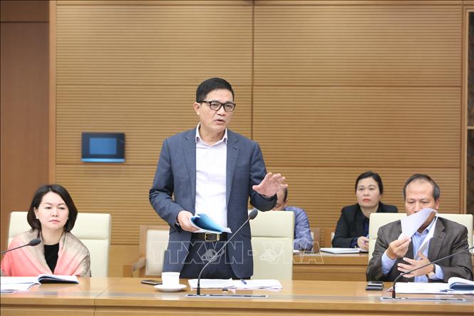 Trong ảnh: Cục trưởng Cục An toàn thực phẩm (Bộ Y tế) Nguyễn Thanh Phong phát biểu ý kiến. Ảnh: Dương Giang - TTXVN