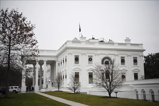 Trong ảnh: Quang cảnh bên ngoài Nhà Trắng ở Washington DC., ngày 13/12/2019. Ảnh: THX/TTXVN