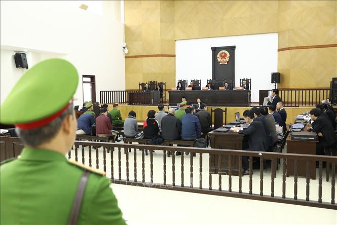 Trong ảnh: Quang cảnh phiên tòa. Ảnh: Văn Điệp – TTXVN