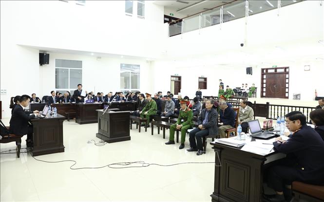 Trong ảnh: Quang cảnh phiên tòa. Ảnh: Văn Điệp – TTXVN