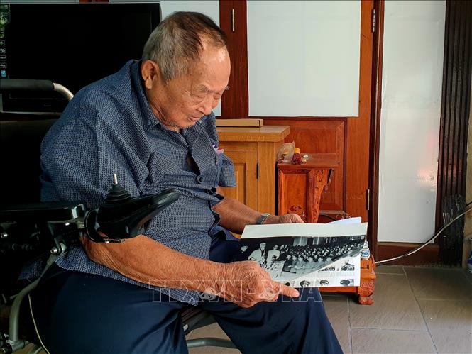 Trong ảnh: Đại tá Nguyễn Thành Út, Anh hùng Lực lượng vũ trang nhân dân, nguyên chiến sĩ Tiểu đoàn 307. Ảnh: Thành Chung - TTXVN
