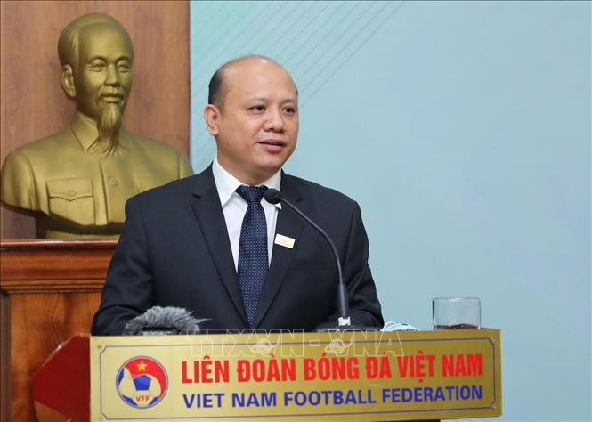 Trong ảnh: Ông Lê Trọng Khương, Tổng giám đốc Tập đoàn Hưng Thịnh Land phát biểu tại buổi lễ. Ảnh: Thành Đạt - TTXVN