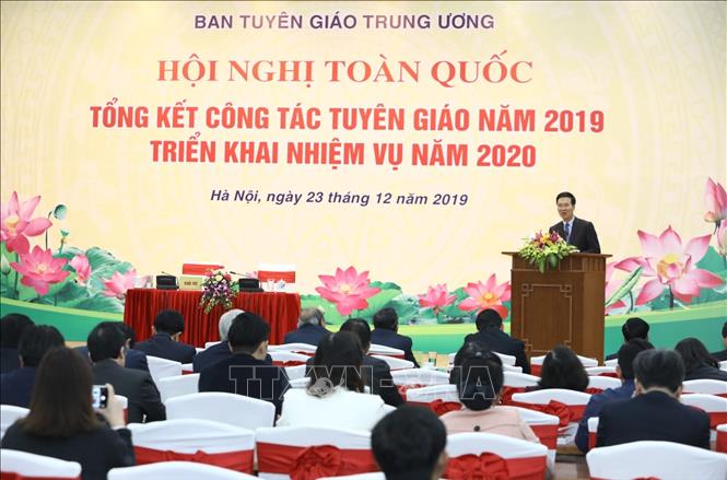 Kết quả hình ảnh cho Ban Tuyên giáo Trung ương tổ chức Hội nghị toàn quốc tổng kết năm 2019, triển khai nhiệm vụ năm 2020.
