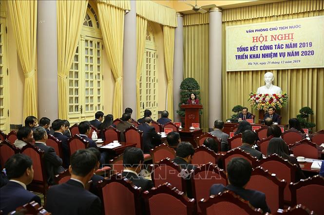 Trong ảnh: Phó Chủ tịch nước Đặng Thị Ngọc Thịnh phát biểu chỉ đạo hội nghị. Ảnh: Dương Giang - TTXVN