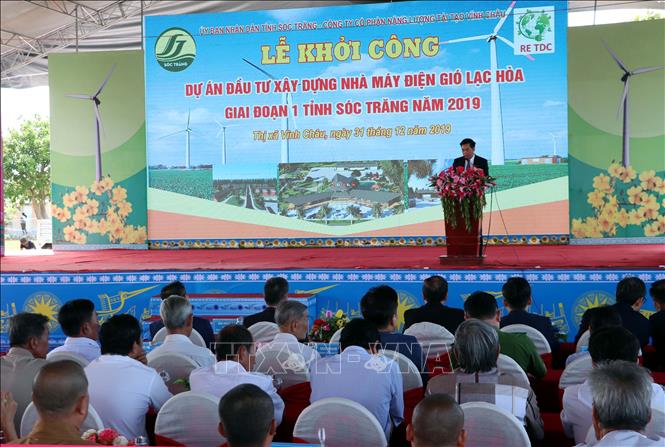 Trong ảnh: Quanh cảnh lễ khởi công. Ảnh: Trung Hiếu - TTXVN