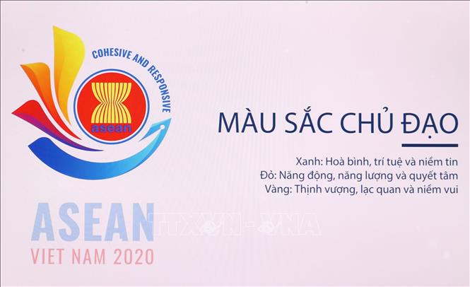 Trong ảnh: Logo Năm ASEAN 2020. Ảnh: Thanh Tùng-TTXVN