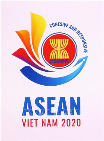 Trong ảnh: Logo Năm ASEAN 2020. Ảnh: Thanh Tùng-TTXVN