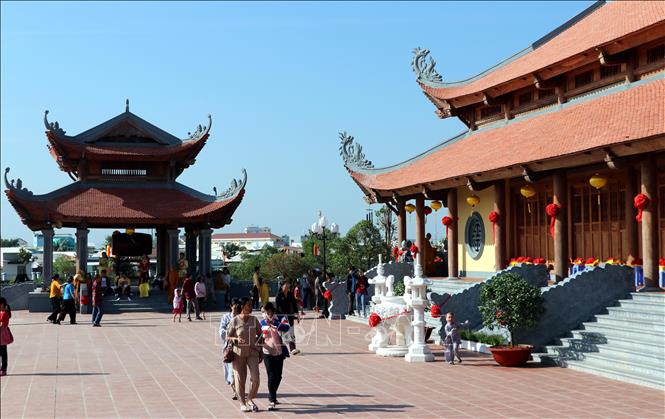 Trong ảnh: Một góc Thiền viện Trúc Lâm Sóc Trăng. Ảnh: Trung Hiếu - TTXVN
