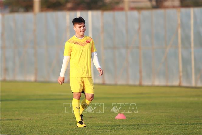 Trong ảnh: Tiền vệ Quang Hải. Ảnh: Hoàng Linh-TTXVN
