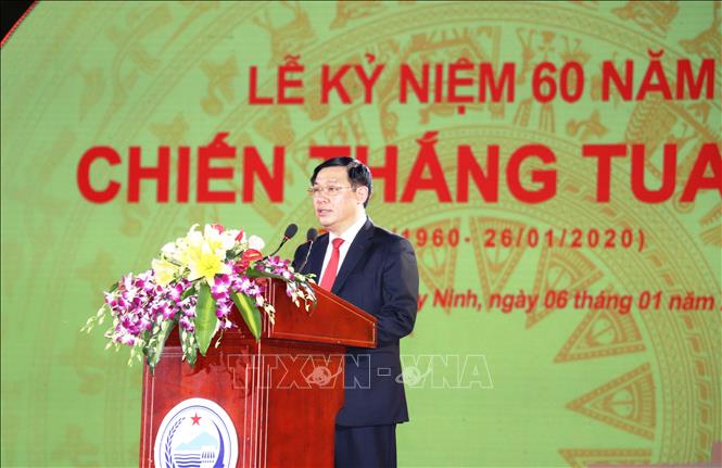 Trong ảnh: Phó Thủ tướng Chính phủ Vương Đình Huệ tại buổi lễ. Ảnh: Lê Đức Hoảnh-TTXVN