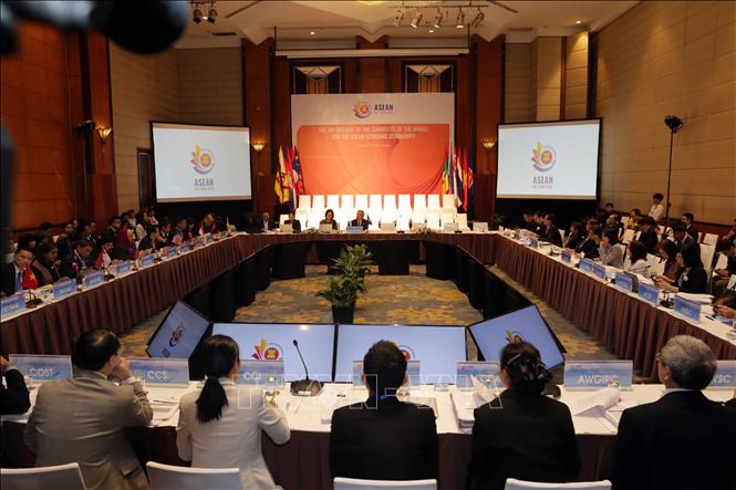 Photo: A view of the meeting. VNA Photo: Trần Việt