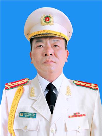Đại tá Nguyễn Huy Thịnh (sinh năm 1972) Phó Trung đoàn trưởng, Trung đoàn Cảnh sát cơ động Thủ đô, Bộ Tư lệnh Cảnh sát cơ động. Ảnh: TTXVN phát