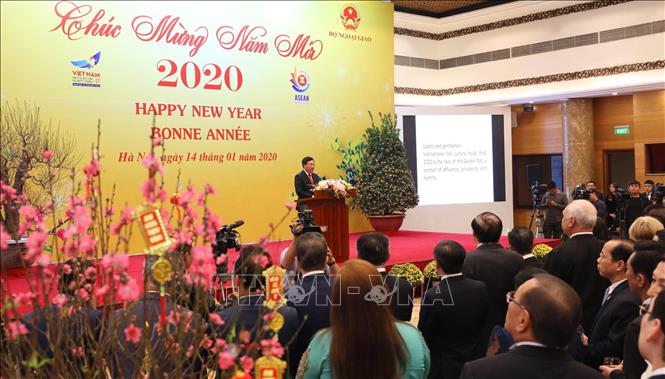 Trong ảnh: Phó Thủ tướng, Bộ trưởng Bộ Ngoại giao Phạm Bình Minh phát biểu chào mừng. Ảnh: Lâm Khánh - TTXVN