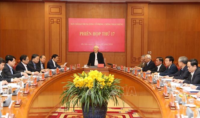 Trong ảnh: Tổng Bí thư, Chủ tịch nước Nguyễn Phú Trọng phát biểu chỉ đạo phiên họp. Ảnh: Trí Dũng – TTXVN