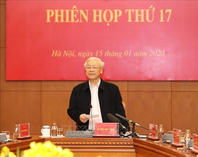 Trong ảnh: Tổng Bí thư, Chủ tịch nước Nguyễn Phú Trọng phát biểu kết luận phiên họp. Ảnh: Trí Dũng – TTXVN