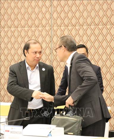 Photo: Deputy Foreign Minister Nguyen Quoc Dung, Head of SOM ASEAN Vietnam welcomes delegates to ASEAN SOM meeting on January 16. VNA Photo: Tiên Minh