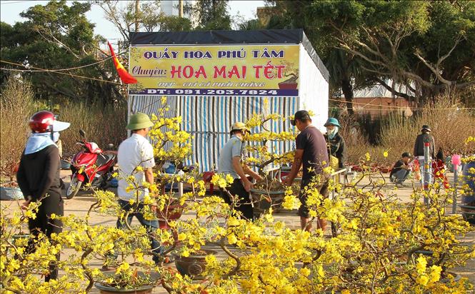 Trong ảnh: Nhộn nhịp chợ hoa Tết 2020. Ảnh: Văn Tý-TTXVN