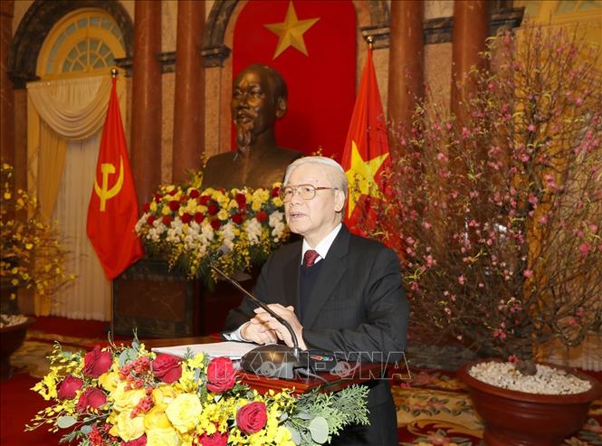 Tổng Bí thư, Chủ tịch nước Nguyễn Phú Trọng chúc Tết lãnh ...