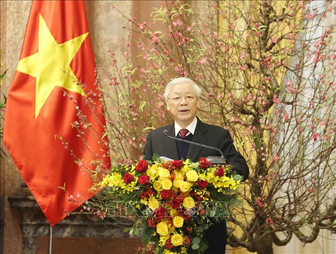 Tổng Bí thư, Chủ tịch nước Nguyễn Phú Trọng chúc Tết lãnh ...