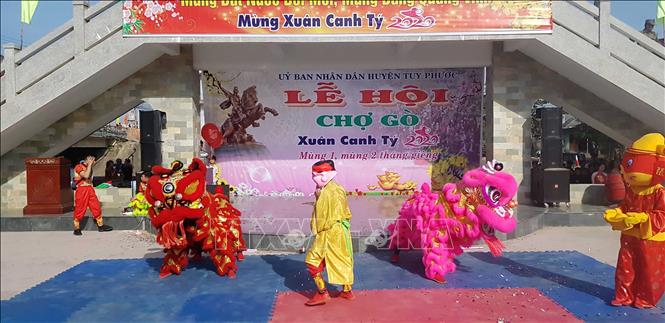 Trong ảnh: Khai hội chợ Gò. Ảnh: Phạm Kha – TTXVN